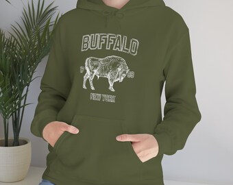 Buffalo Hoodie,buffalo Sweatshirt, Buffalo Shirt, Retro 1970's