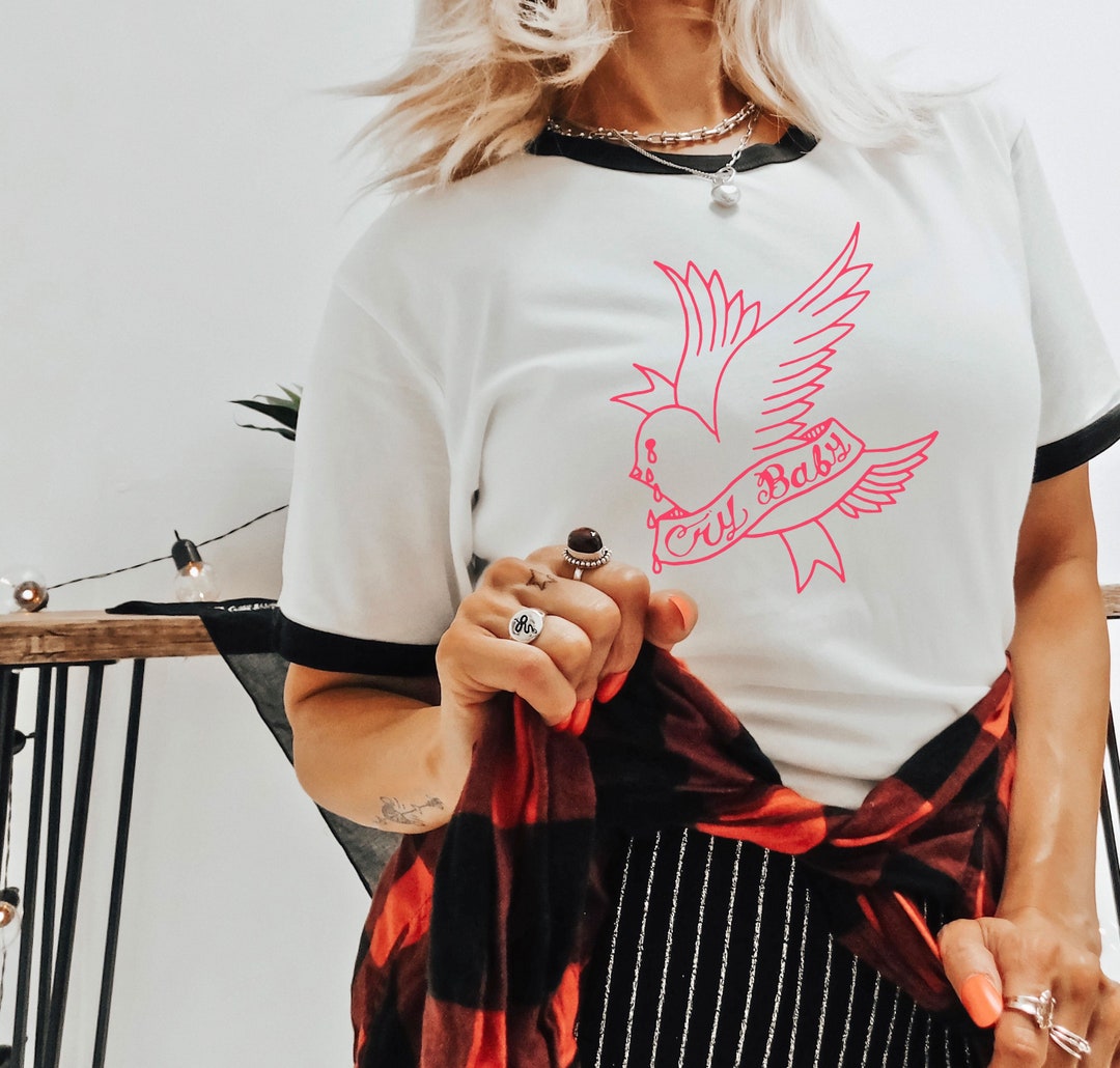 Cry Baby Tee Lil Peep Cry Baby Shirt Vintage Tee Retro Etsy