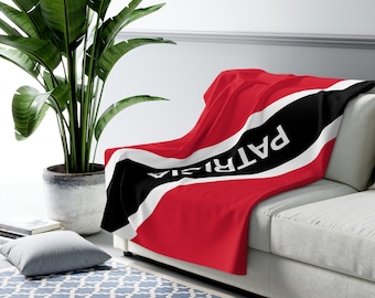 trinidad and tobago Flag Blanket, Flag of trinidad and tobago, Custom trinidad and tobago Flag Blanket, Personalized Country