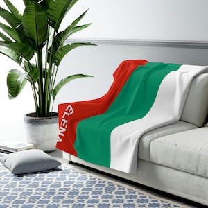 Bulgaria Flag Blanket,Flag of Bulgaria Blanket, Custom Flag Blanket, Personalized Country Flag Gift, Bulgarian Name Blanket, Montenegro Gift