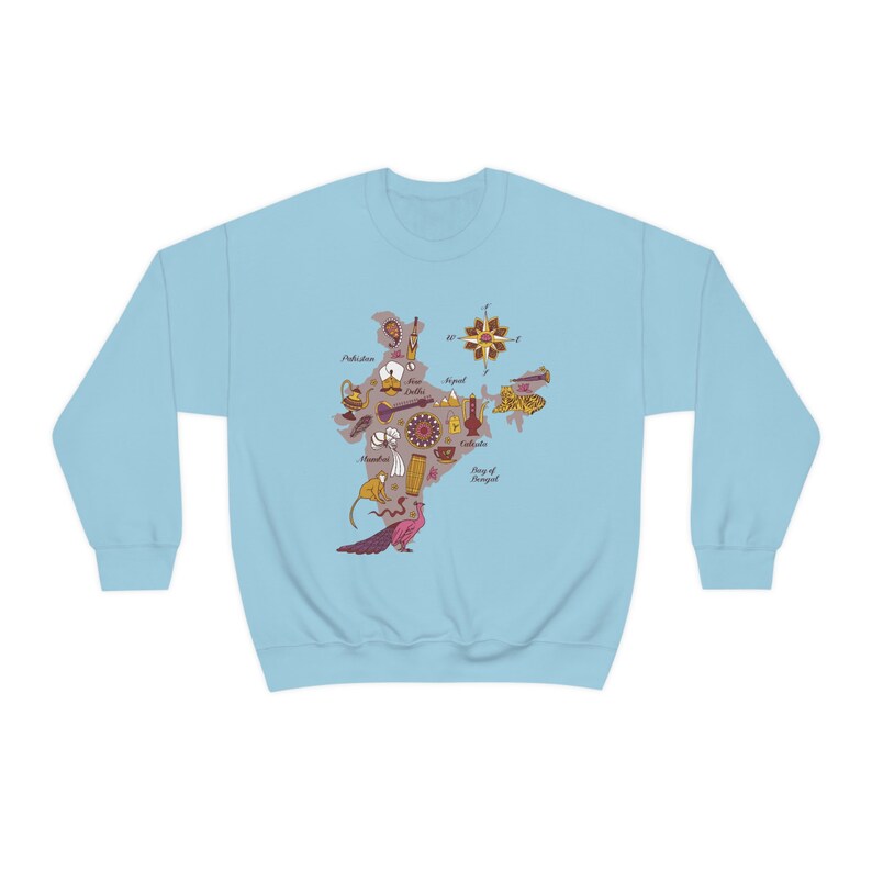 India Sweatshirt,India T Shirt India Flag TShirt Made In India Shirt Girlfriend gift Boyfriend Gift Birthday Gift Indian Shirt Indian image 4