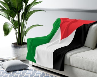 Palestine Fleece Blanket,Palestine, Palestine Blanket, Flag of Palestine, Custom Sweden Flag, Personalized Country Flag Gift
