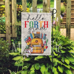 Back to School Garden Flag, Outdoor Garden and Decor