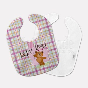 Baby Bear Bib, Baby Shower Gift, Welcome Baby Gift, Custom Baby Gift