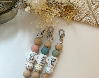 Keychains | Zipper Pulls | Backpack | Bag Tags | Rainbow | Neutral | Boho Style | Teacher | Teacher Gifts | Rae Dunn | Mom | Gift Ideas