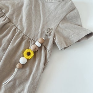 Keychains Zipper Pulls Backpack Bag Tags Sunflower Daisy Floral Neutral Farmhouse Style Boho Bohemian Modern Gift Id image 3