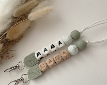 Mama Keychains | Personalized | Backpack | Bag Tags | Neutral | Arch | Floral | Farmhouse Style | Modern | Gift Ideas | Mama | Boho