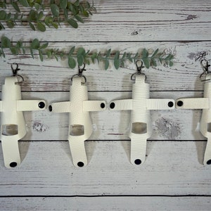Faux Leather Inhaler Holder - White/Snakeskin/White Glitter | Inhaler Case | Asthma Inhaler Holder |  Keychain