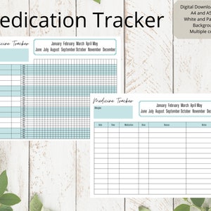Medication Tracker | Medication Log | Medical Chart | Medical Planner | Digital Download