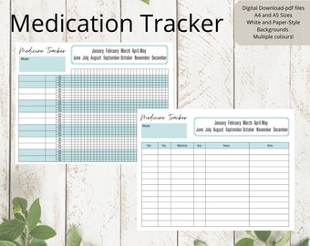 Medication Tracker | Medication Log | Medical Chart | Medical Planner | Digital Download