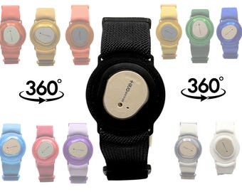 Sensor Strap Compatible With Dexcom One+/One Plus/G7 with 360 Twist | Adjustable Armband | Adhesive Free | Multiple Colours