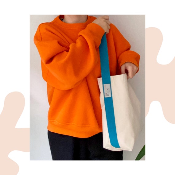 Maxi Kiiro Bag With Colorful Strap, Schoolbag Shopping Bag