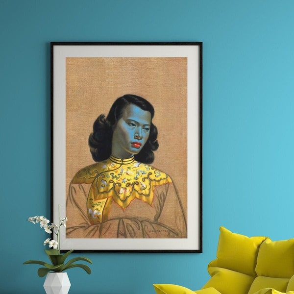 Das chinesische Mädchen Tretchikoff klassische Vintage 50er 60er Jahre Wand Kunst Reprint, 5 Größen verfügbar!