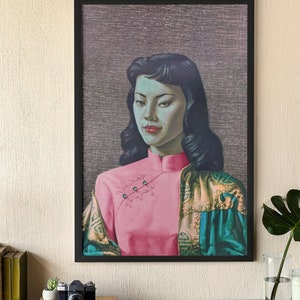 Miss Wong Chinese Girl Vladimir Tretchikoff Classic Vintage 50s 60s Wall Art Reprint, 5 sizes available!