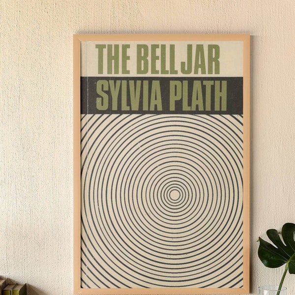 The Bell Jar Sylvia Plath klassischer feministischer Roman Original Buchcover Reproduktion Poster, 6 Variationen & 4 Größen erhältlich!