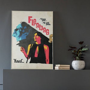 Fleabag Phoebe Waller-Bridge Vintage 1950s 60s B Movie Style/Burlesque Martini Glass/Minimalist Poster Wall Art, 4 styles & sizes available!