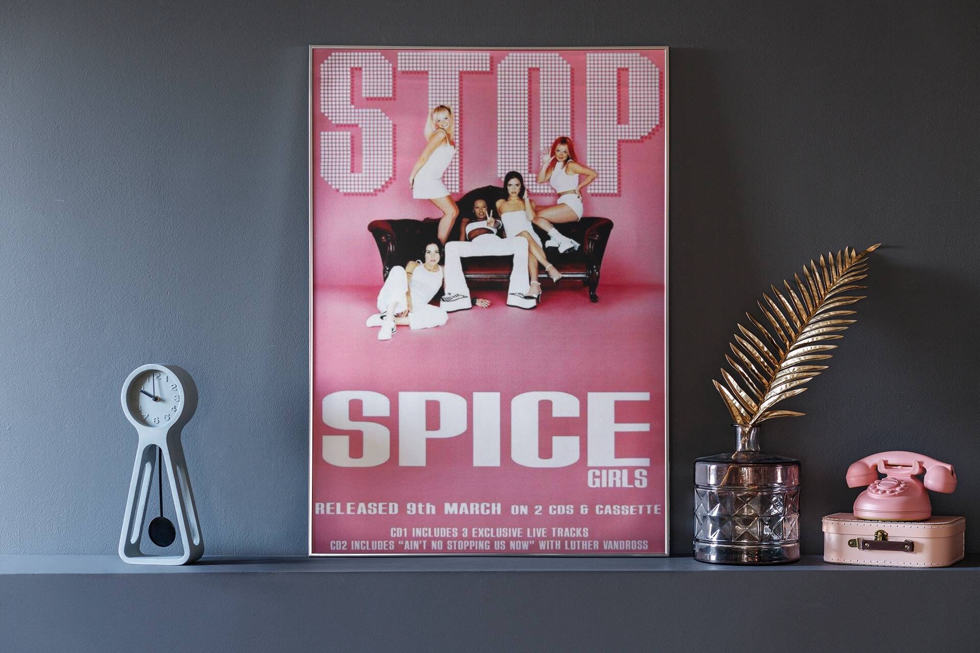 Spice Girls Vintage 90s Girl Power Stop Song Tour Poster 4 Etsy