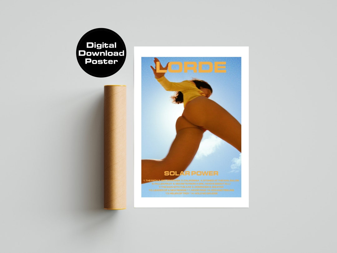 Lorde 2021 Album Solar Power, Digital Printable Music Poster - Etsy