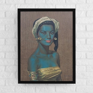 Balinese Girl Vladimir Tretchikoff Classic Vintage 50s 60s Wall Art Reprint, 2 styles & 5 sizes available!