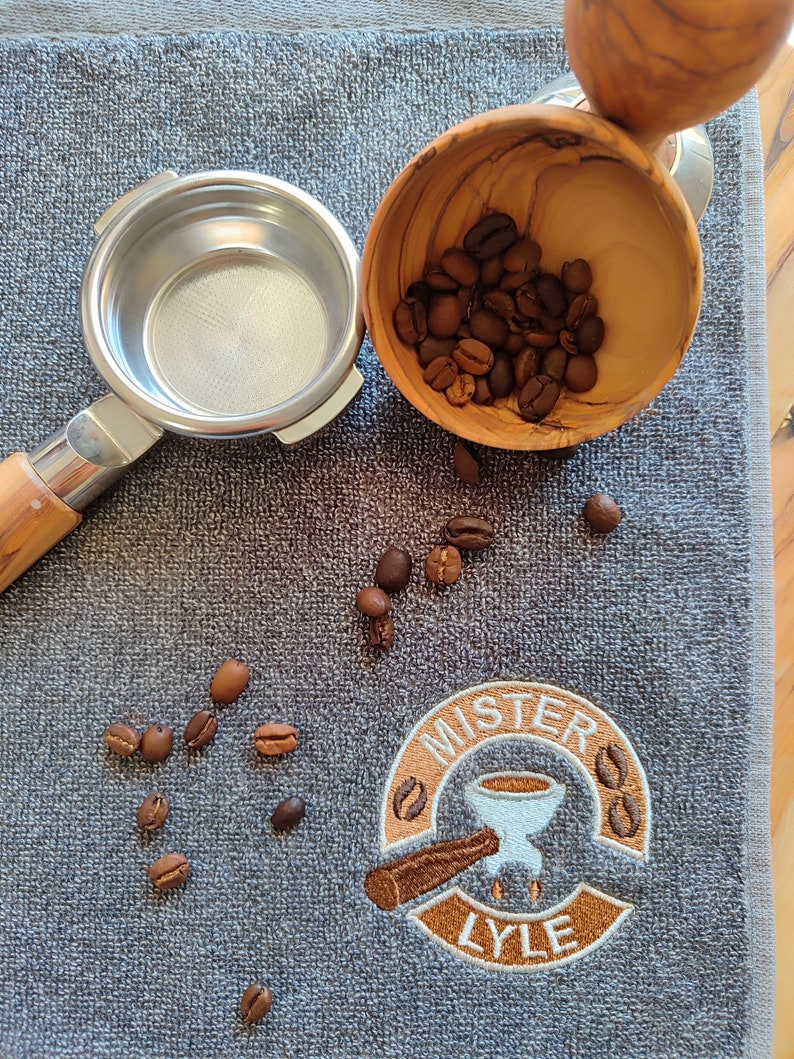 Portafilter 个性化咖啡吧巾图片 7