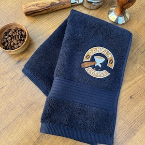 NEW !! Portafilter Personalised Coffee Bar Towel 30 x 50 Cm