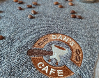 Siebträger personalisierte Kaffee Bar Handtuch