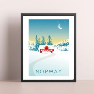 Norway Wall Art, Norway Art Print, Norway Print, Norway Art, Norway Poster, Norway Travel Print, Printable Norway Poster, Norway Wall Print