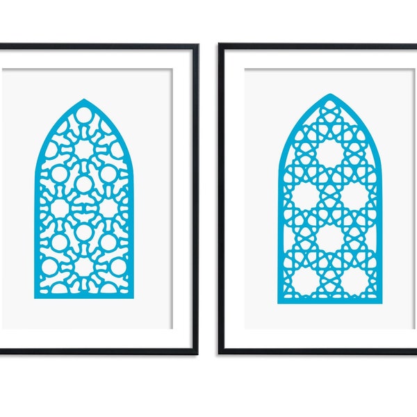 Moroccan Door Print Set of 2, Moroccan Doors, Wall Art, Wall Decor, Moroccan Prints, Moroccan Wall Decor, Moorish Door Art, Moorish Wall Art