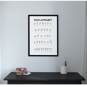 American Sign Language Alphabet Print, Printable Sign Alphabet, Sign ...