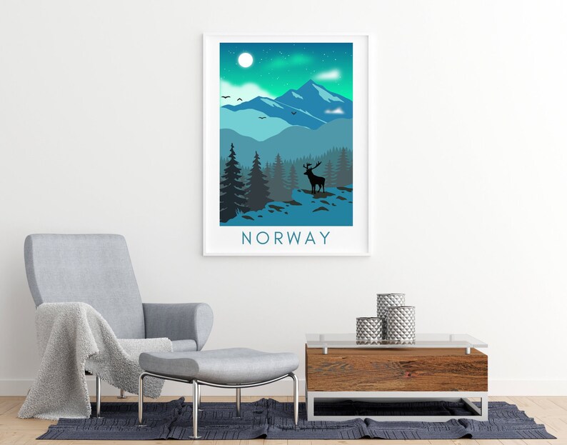 Norway Travel Print, Norway Art Print, Norway Print, Norway Wall Art