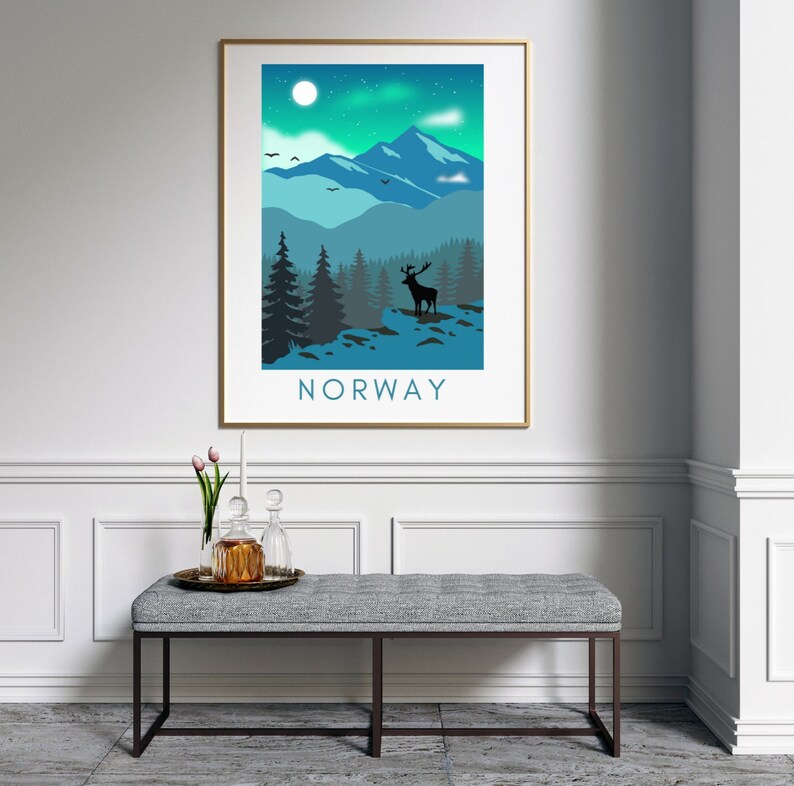 Norway Travel Print, Norway Art Print, Norway Print, Norway Wall Art