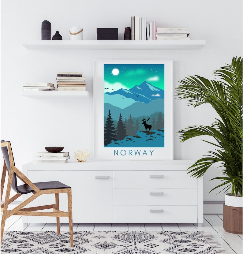 Norway Travel Print, Norway Art Print, Norway Print, Norway Wall Art
