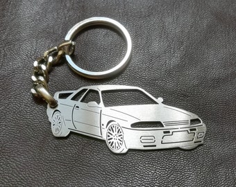 RETRO SKYLINE Black Classic Emblem Keyring Key chain for C210 R31 R32 R33 DR30 RETRO SKYLINE Black Classic Emblem Keyring Key chain for C210 R31 R32 R33 DR30