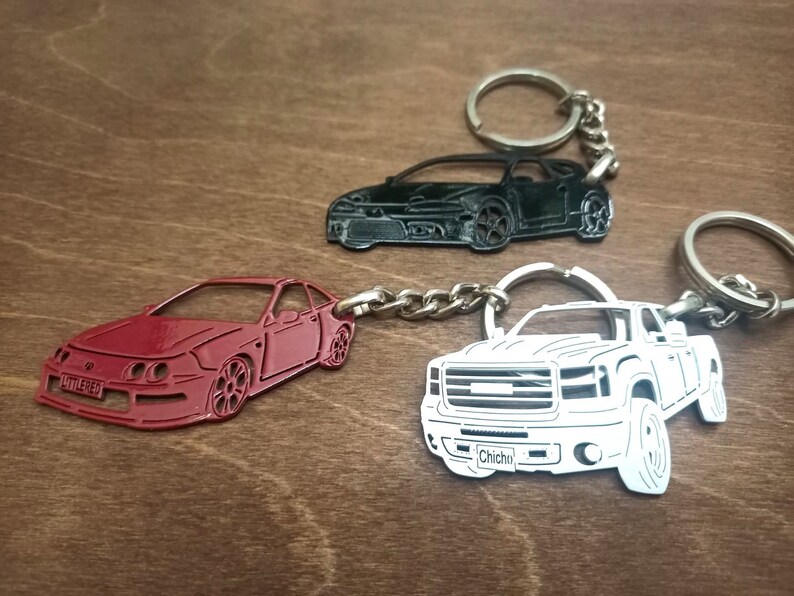 Birthday Gift Chevrolet C10 Stepside Keychain Custom Etsy
