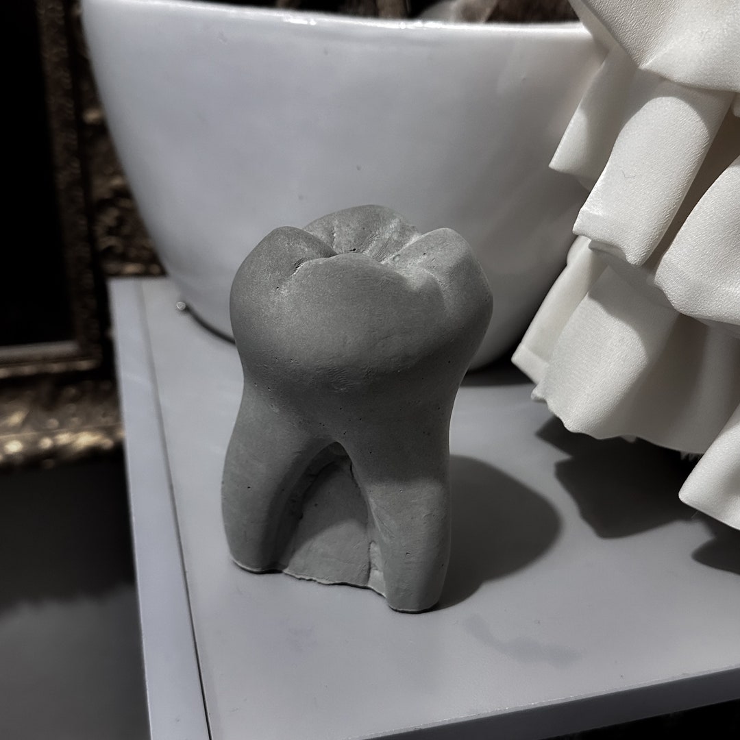 Gothic Tooth Concrete Statue Statues Tooth Model Victorian Style Statue
