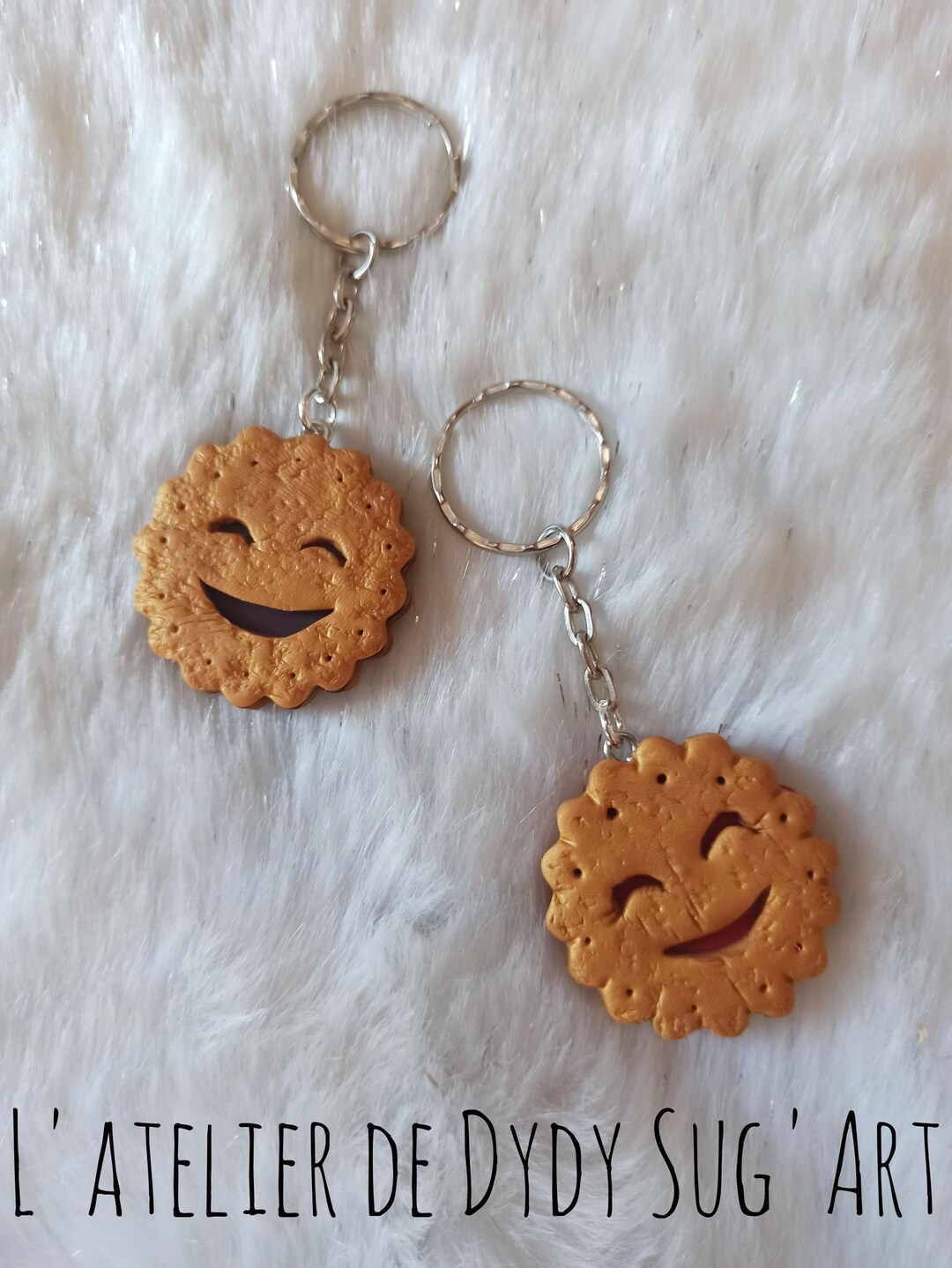Keychain Fimo Pate Biscuit BN Biscuits Mini BN Original Etsy UK