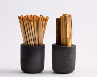 Incense Stick Holder & Matchstick Holder, Handmade Minimal Ceramic Match Striker