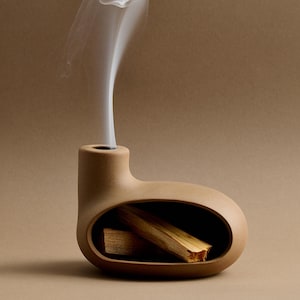 STYLİSH NEW COLOR  Palo Santo Holder, Modern Handmade Stoneware Incense Burner for Christmas Gift