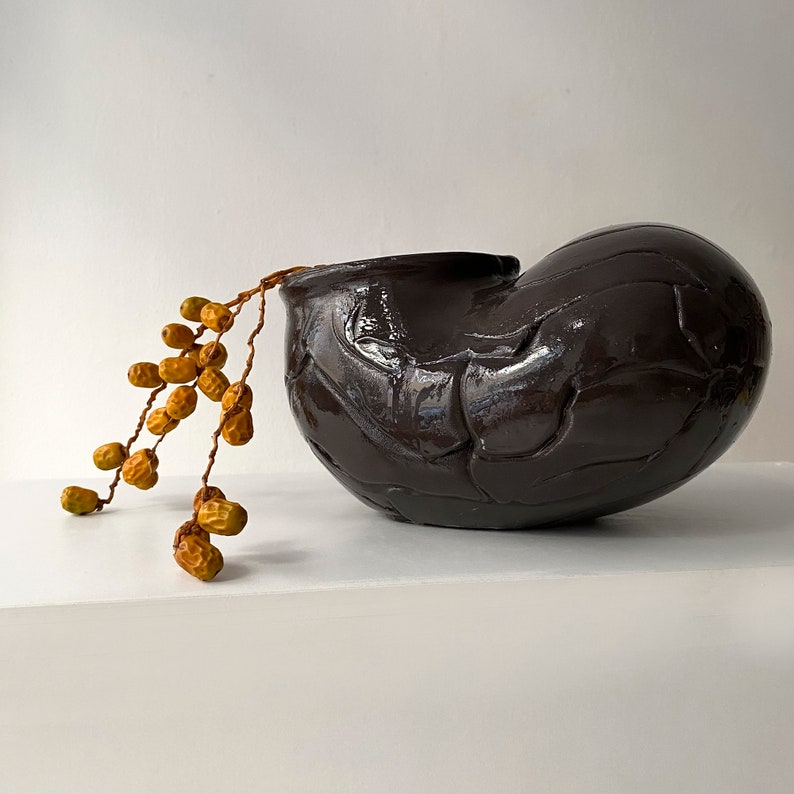 Kök Vases 0/50, Black Textured Ceramic Vase, Handmade Ceramic Vase, Ceramic Sculptural Vase, Modern Ceramic Vase, Abstract Vase , Home Decor image 2