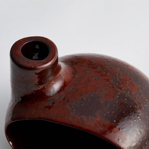 RED GLAZED Incense Burner, Handmade Modern Ceramic Palo Santo Holder, Housewarming Gift, Christmas Gift