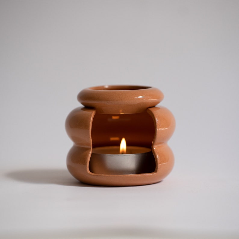 Terracotta Wax Melt Burner, Handmade Essential Terracotta Oil Burner, Fragrance diffuser, Mothers Day Gifts image 1