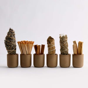 Uchwyt na zapałki, ręcznie robiony nowoczesny minimalistyczny ceramiczny zaparzacz do zapałek