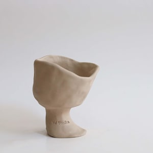 Handmade Unique Ceramic Boho Wine Glass, Rustic Wine Cup, Ceramic Wine Goblet, Unique Gift for Wine Lovers