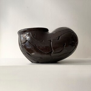 Kök Vases 0/50, Black Textured Ceramic Vase, Handmade Ceramic Vase, Ceramic Sculptural Vase, Modern Ceramic Vase, Abstract Vase , Home Decor image 1