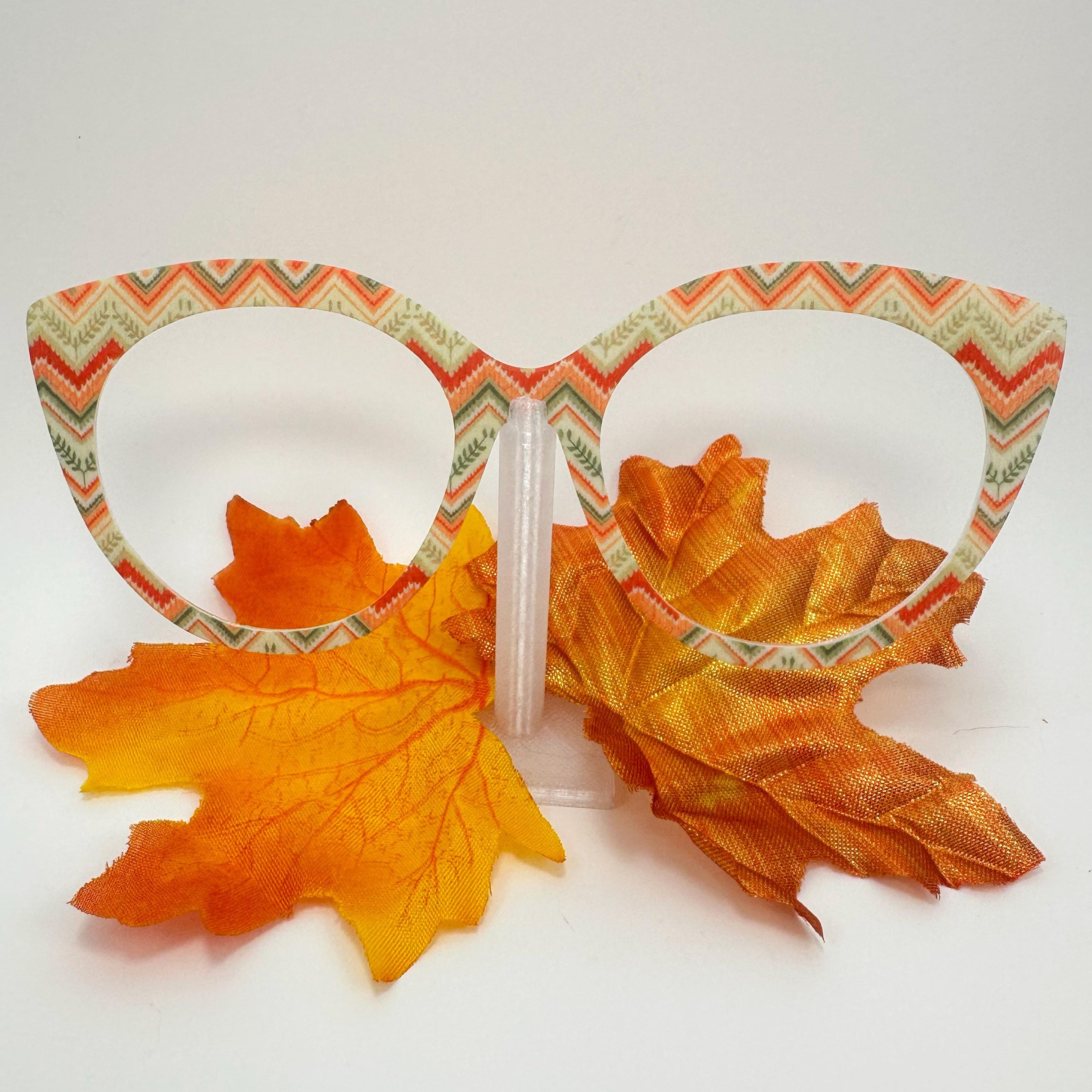 Chevron Glasses Topper | Fall Collection | 14 Frame Styles - Etsy