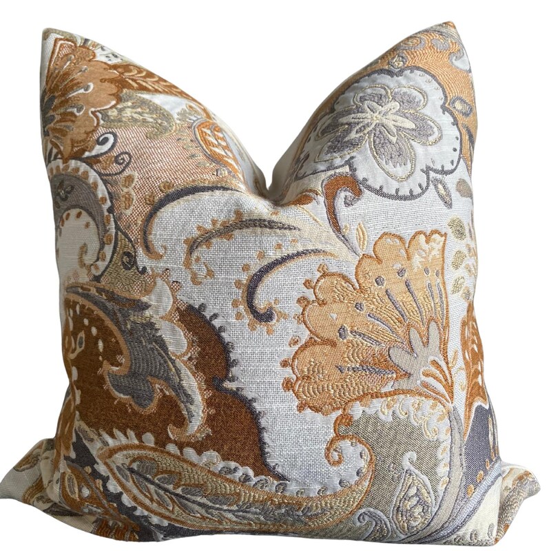 Grey Brown Pillow - Etsy