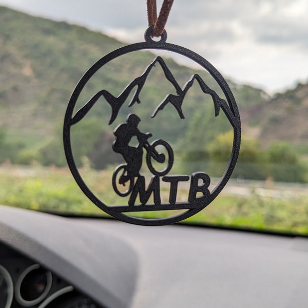 MTB Anhänger für Auto-Innenspiegel, Mountainbike Geschenk