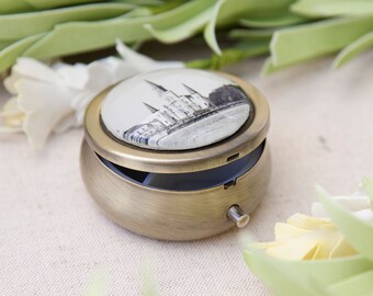 New Orleans Pill Box: St. Louis Cathedral Vintage Trinket Box