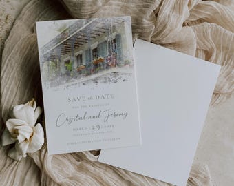 New Orleans French Quarter Balcony Save the Date
