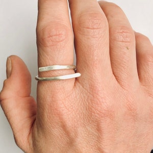 Sterling silver wrap ring image 4